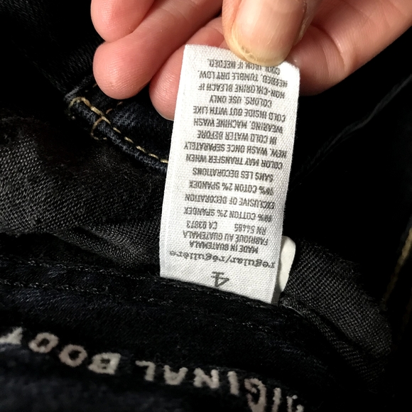 American Eagle Stretch Original Boot Jeans Size 4 - Picture 3 of 4